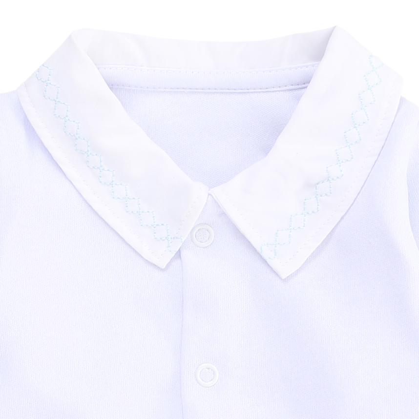 Body Bebê Fofinho Manga Longa Suedine Gola Bordada Body Bebê Fofinho Manga Longa Suedine Gola Bordada