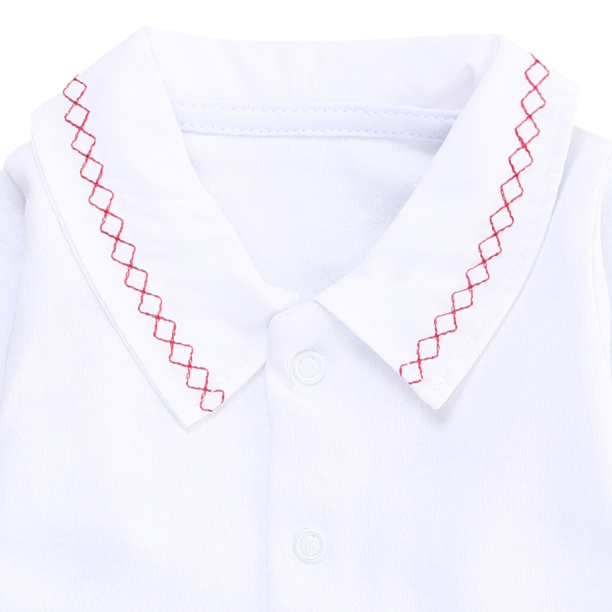 Body Bebê Fofinho Manga Longa Suedine Gola Bordada Body Bebê Fofinho Manga Longa Suedine Gola Bordada