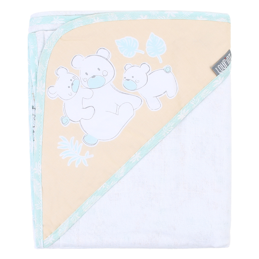 Toalha Com Capuz Loupiot Temas Felpa Safari