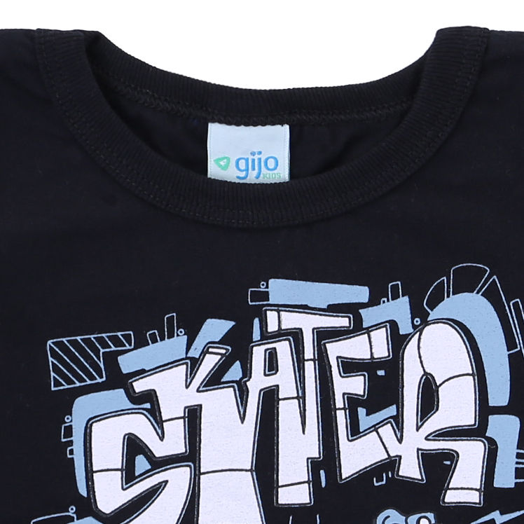 Camiseta Manga Longa Gijo Kids Estampa Skater