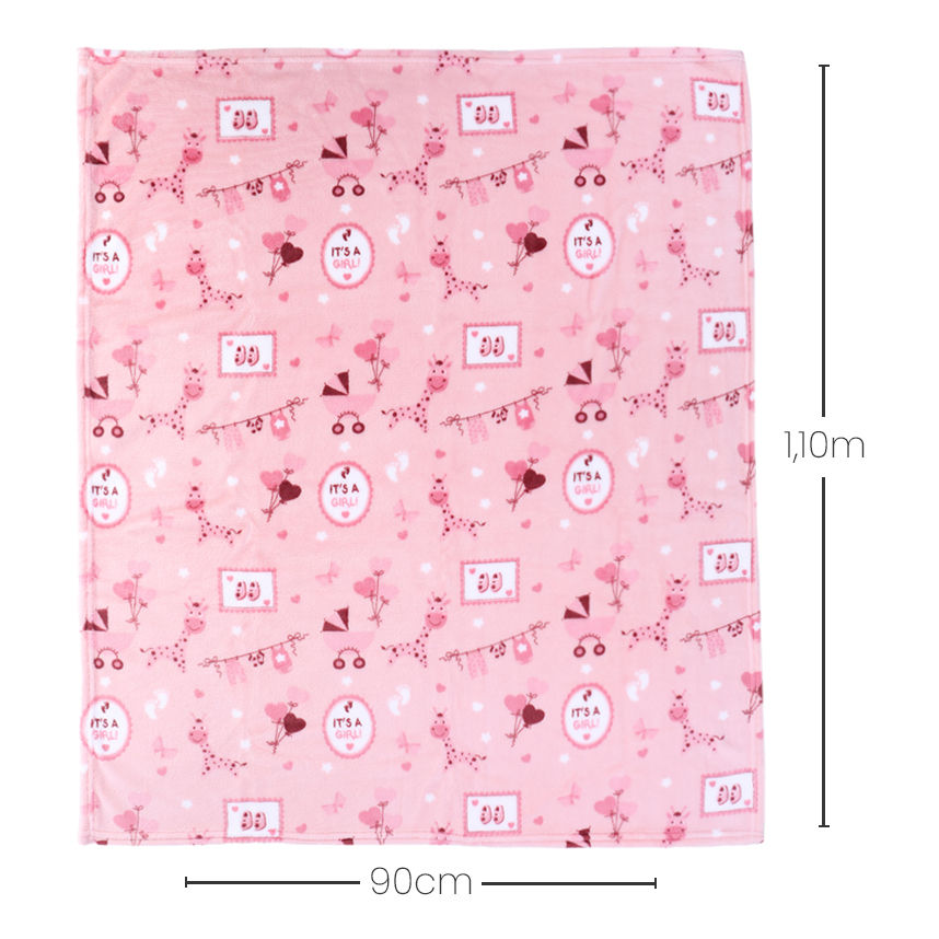 Cobertor Minasrey Baby Nice Flanelado Girafa Caixa