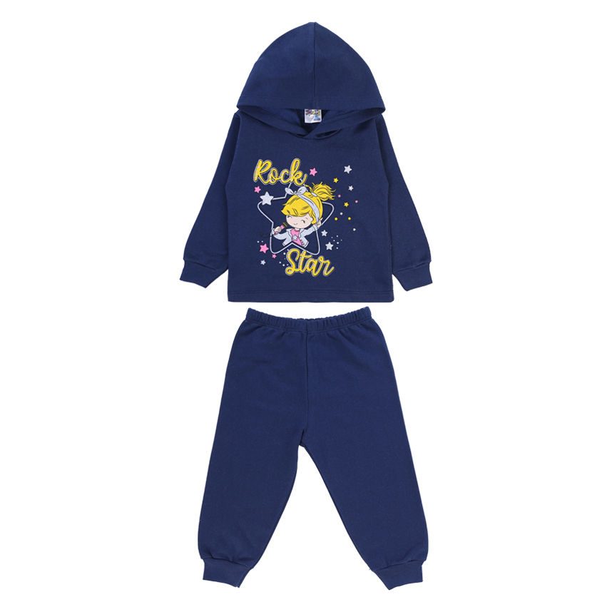 Conjunto Infantil Visual Radical Moletom Estampado