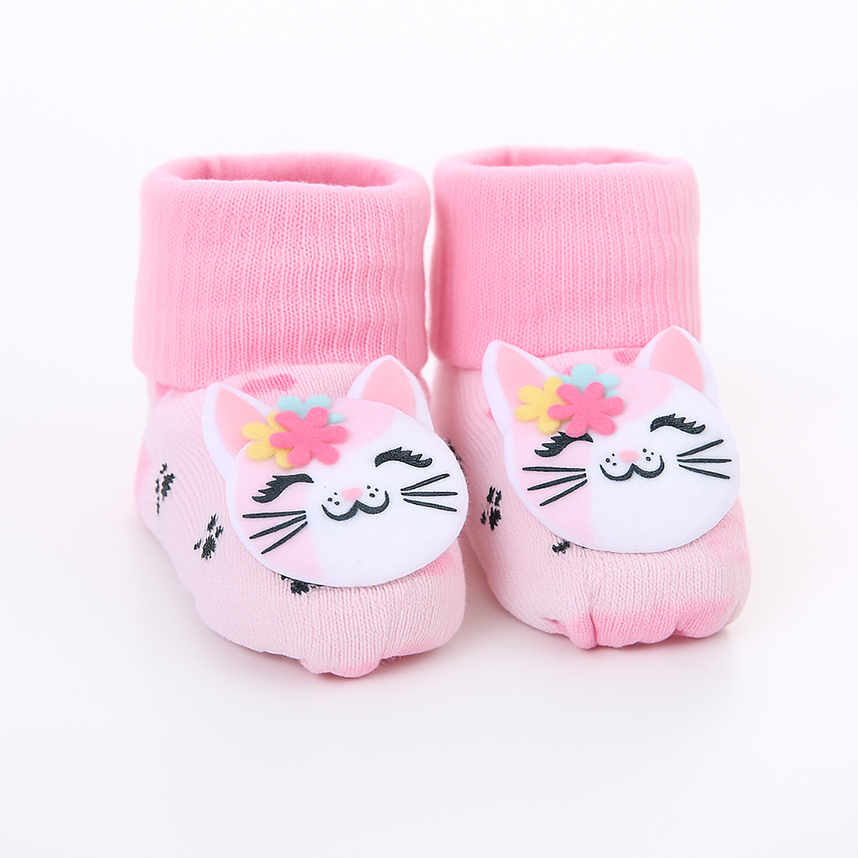 Meia Bebê Winston Com Aplique De Bichinho Meia Bebê Winston Com Aplique De Bichinho