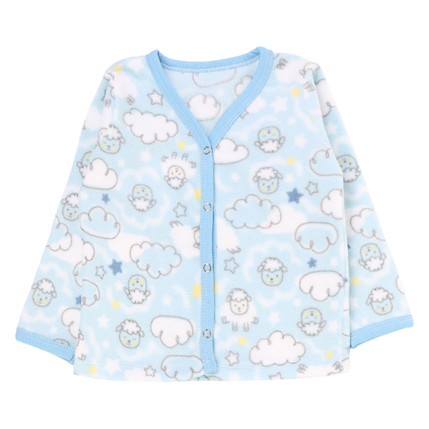 Pijama Infantil Top Chot Longo Soft Com Botões Estampado