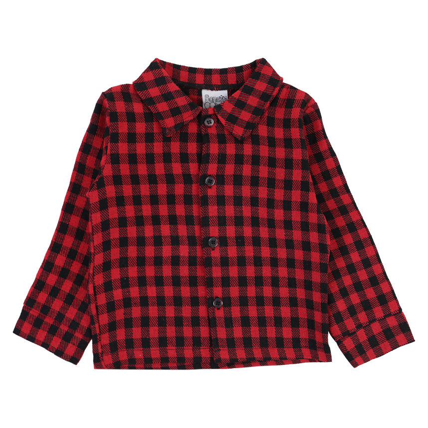 Camisa Xadrez Infantil Bonettinhos Flanela