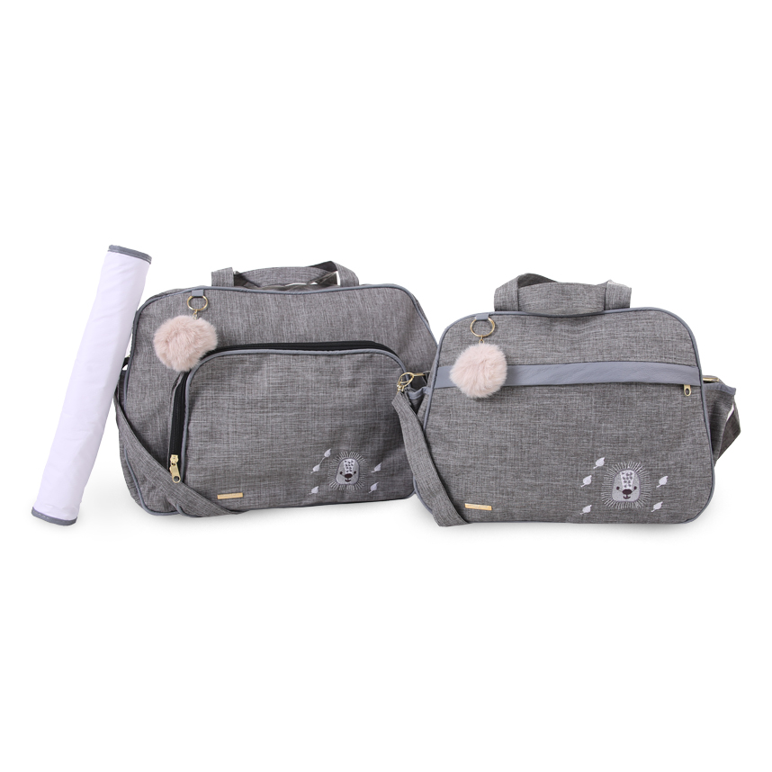 Kit Bolsa Espera Feliz Baby Garden Leão - 3 Peças