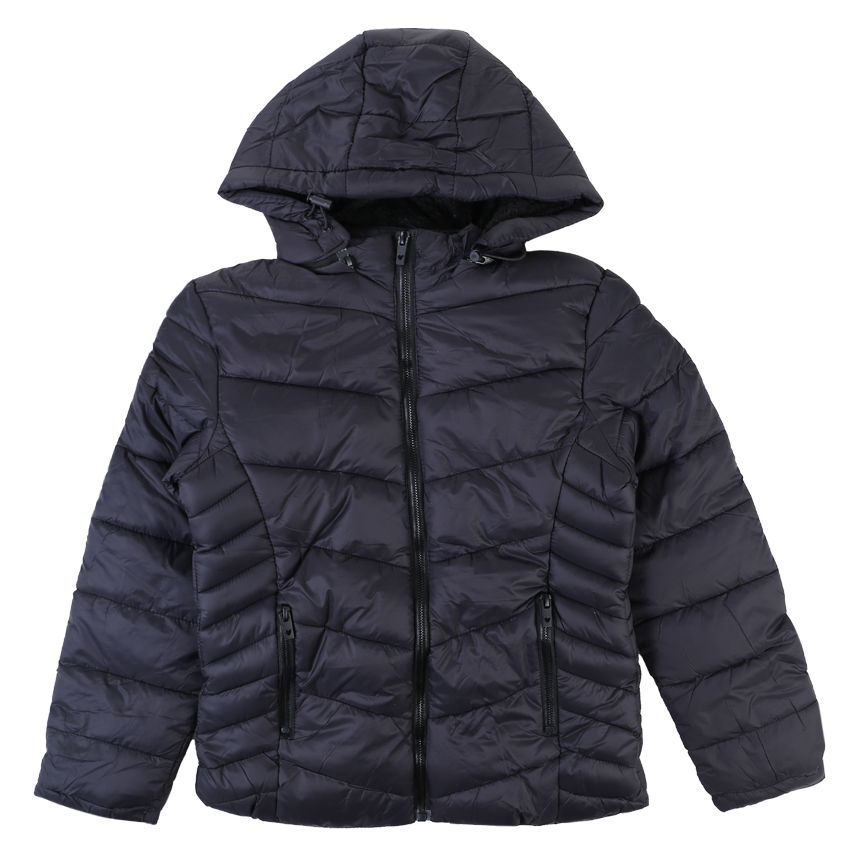 Jaqueta Juvenil Blue Bay Puffer Forrada Com Pelo