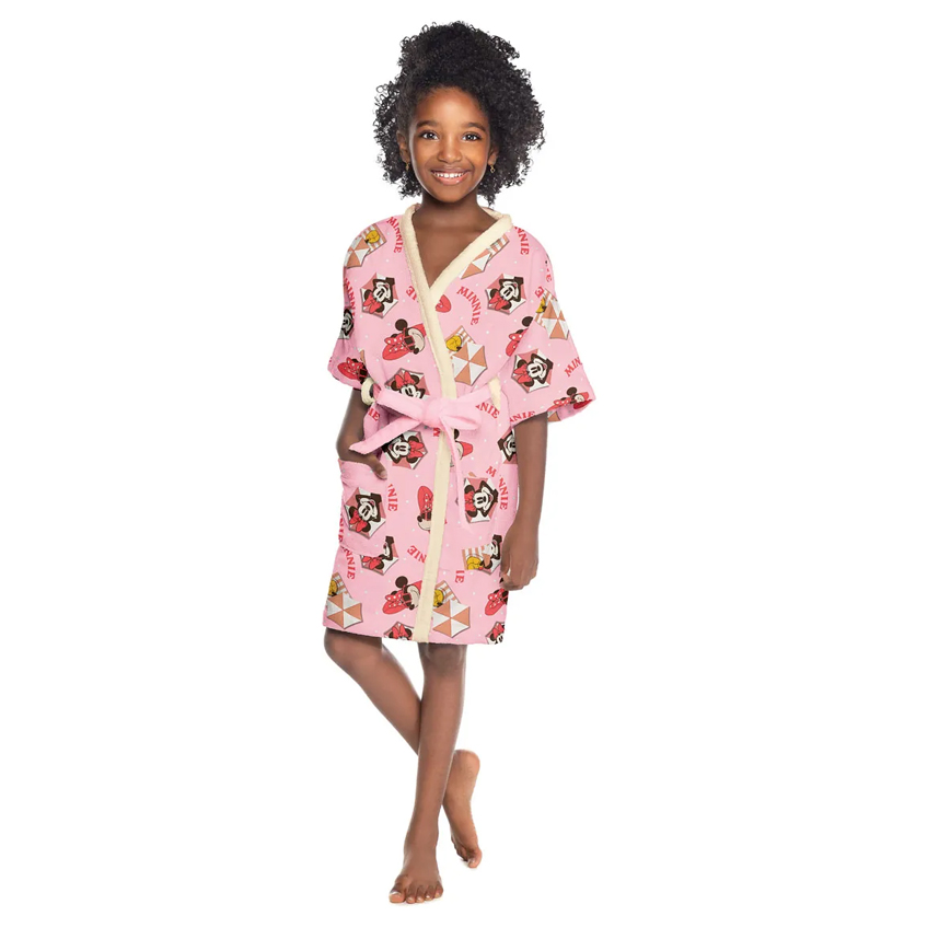 Roupão Infantil Lepper Aveludado Estampa Minnie