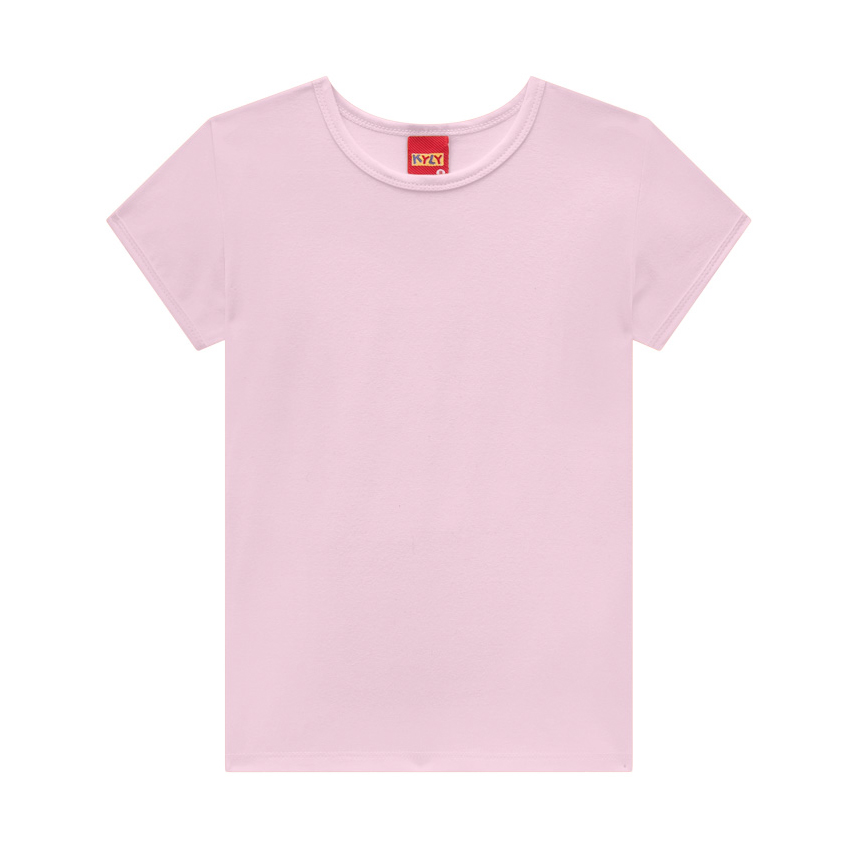 Blusa Infantil Kyly Manga Curta Cotton Básica