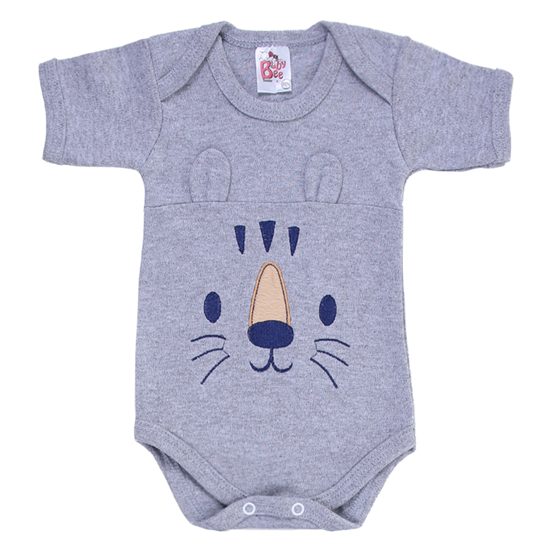 Conjunto Bebê Baby Bee Bordado Tigre Orelhinhas