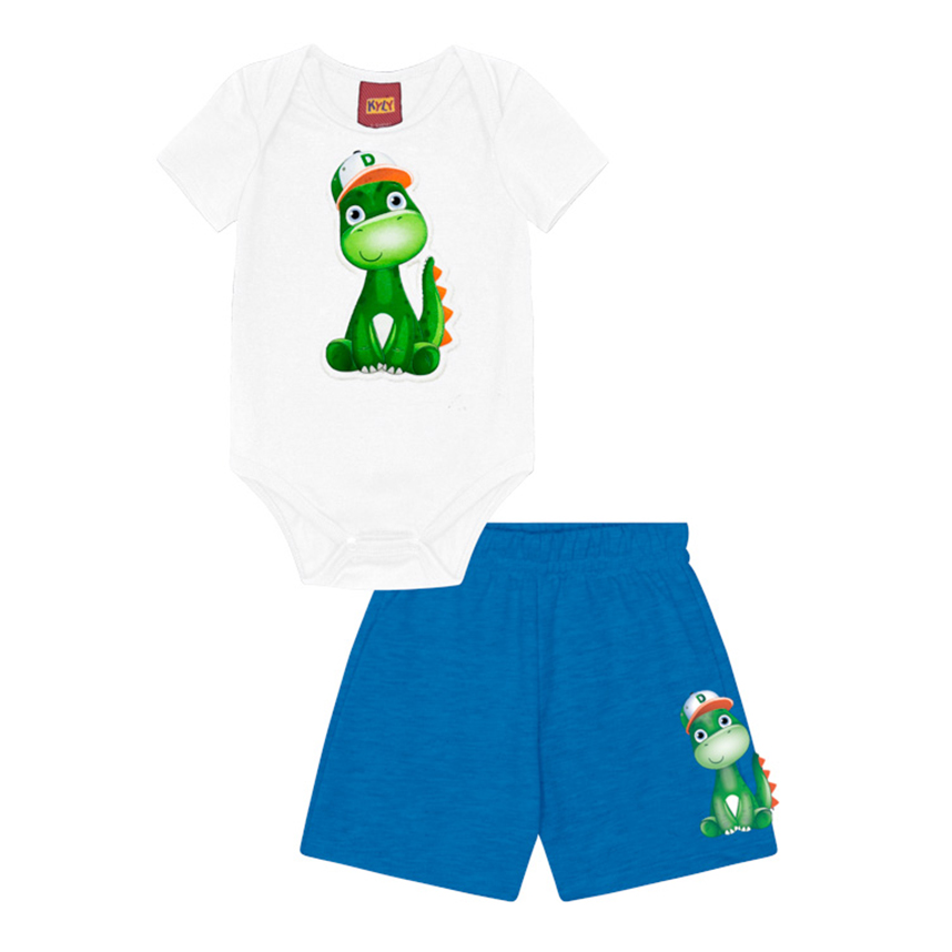 Conjunto Bebê Kyly Estampa Dinossauro