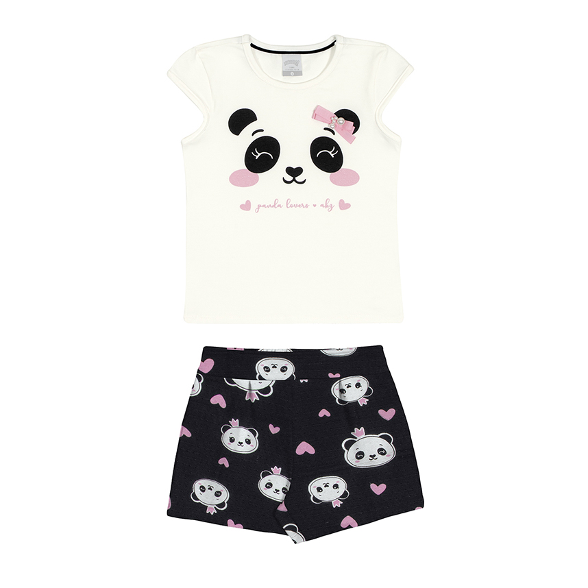 Conjunto Infantil Alakazoo Estampa Panda