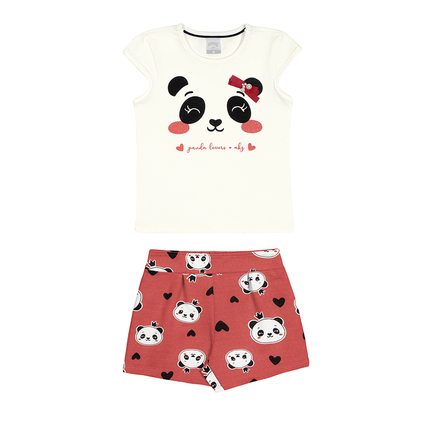 Conjunto Infantil Alakazoo Estampa Panda