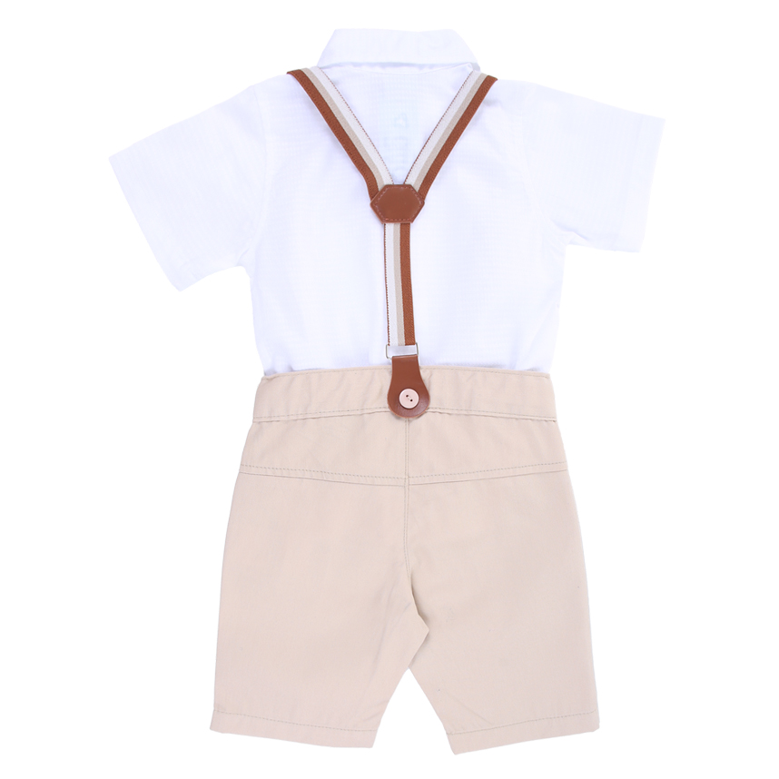 Conjunto Infantil Gijo Kids Batizado Suspensório E Gravata