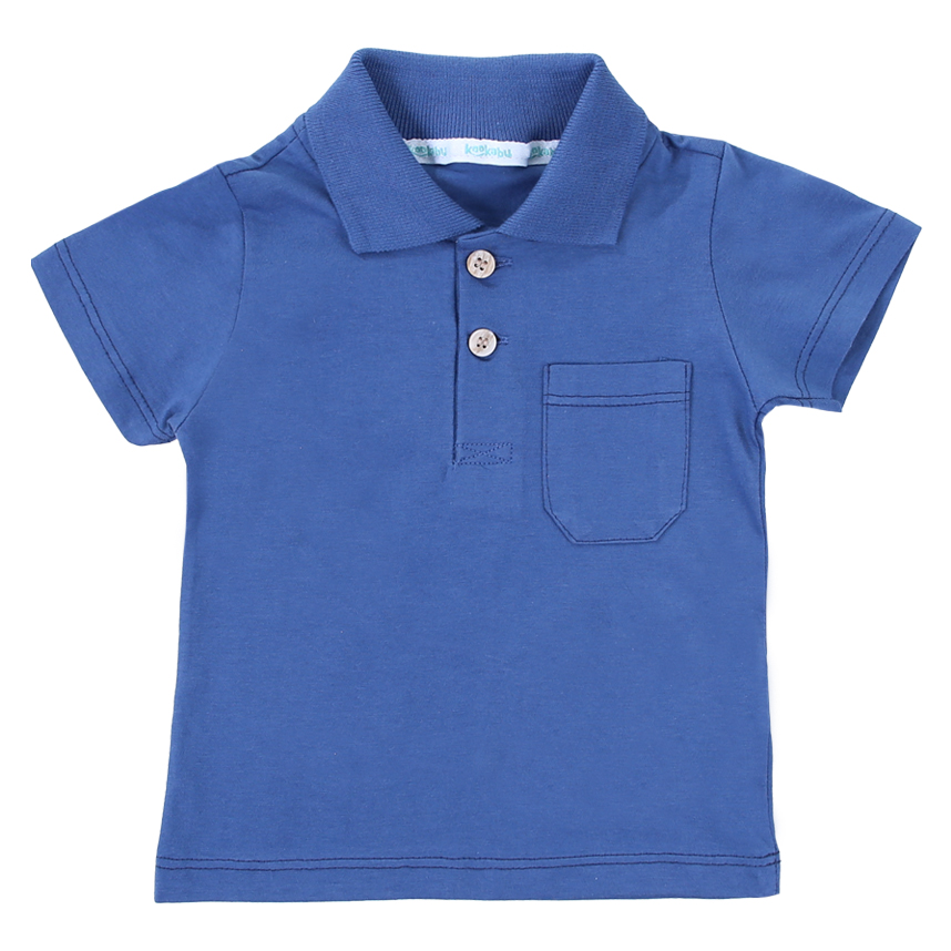 Camiseta Bebê Kookabu Polo Em Meia Malha Costas Estampada Camiseta Bebê Kookabu Polo Em Meia Malha Costas Estampada