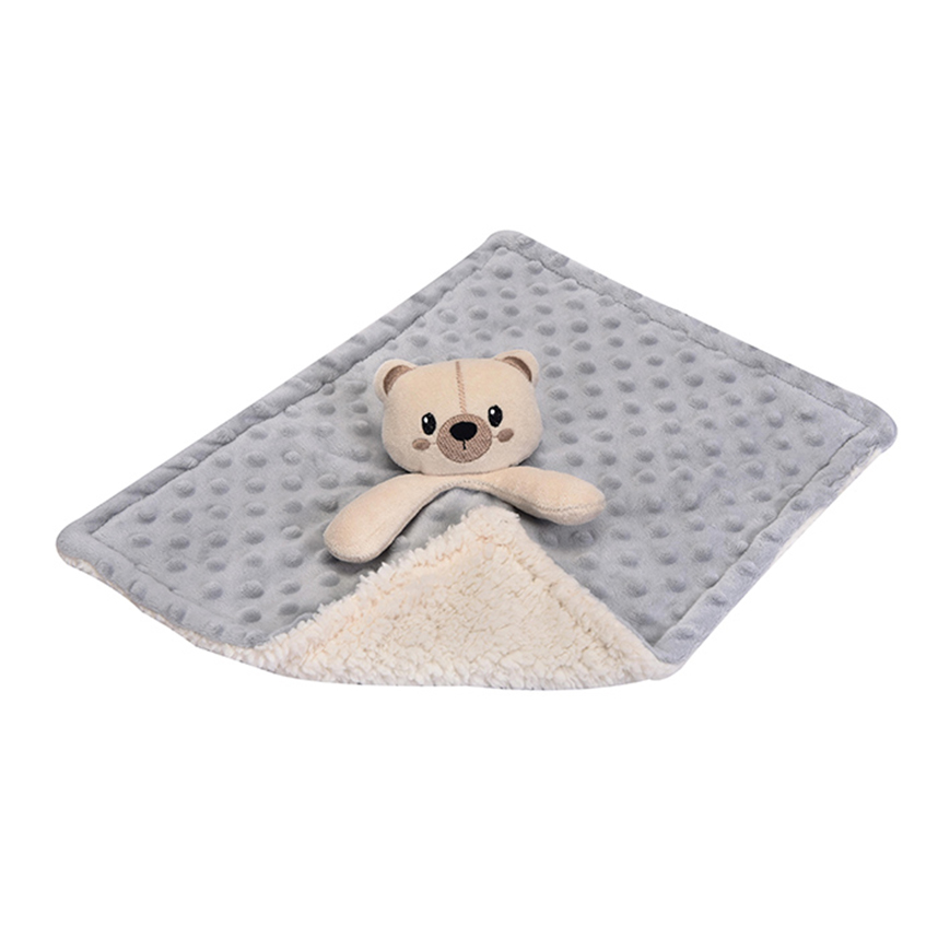 Naninha Carinhas Microfibra Bubble Com Sherpa Urso