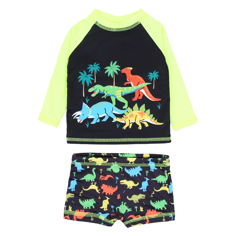 Conjunto Bebê Everly Praia Estampa Dinossauro UV 50+