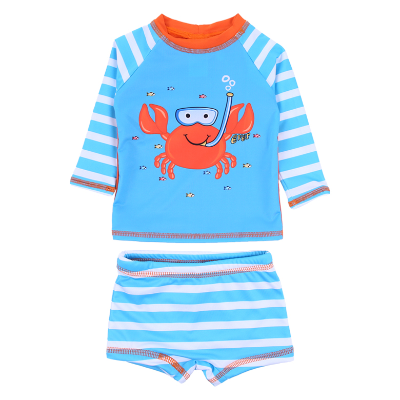 Conjunto Bebê Everly Praia Estampa Caranguejo UV 50+