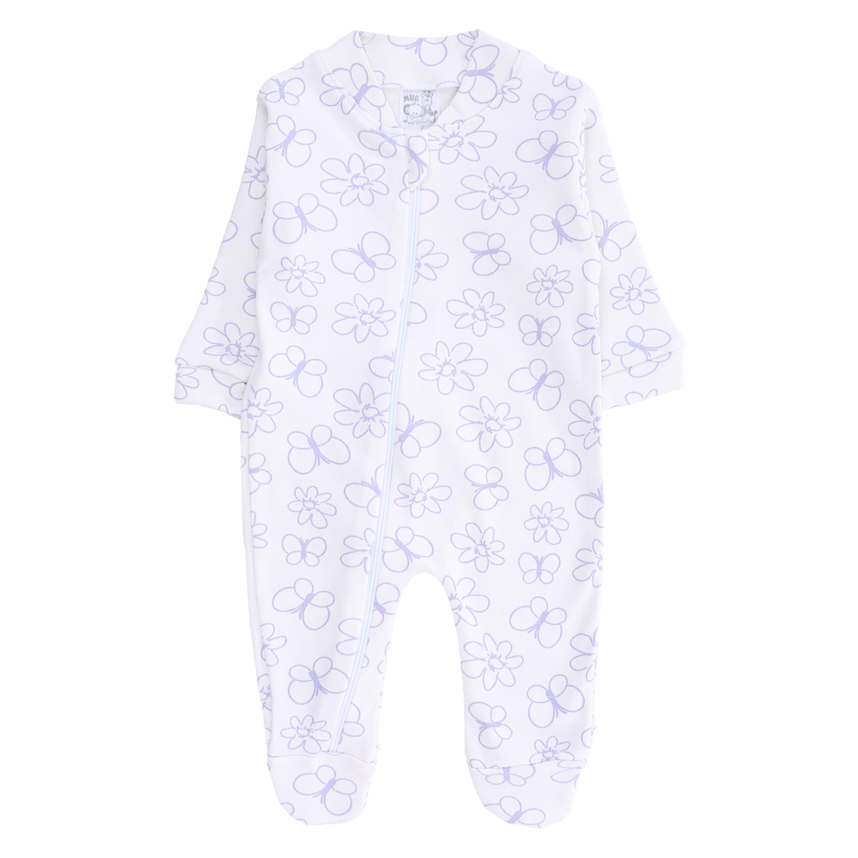 Macacão Longo Prematuro Mub Menina Suedine Estampado