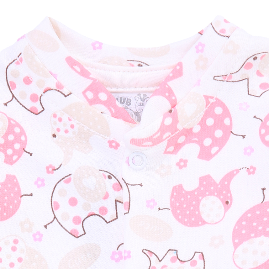 Macacão Longo Prematuro Mub Menina Suedine Estampado Macacão Longo Prematuro Mub Menina Suedine Estampado