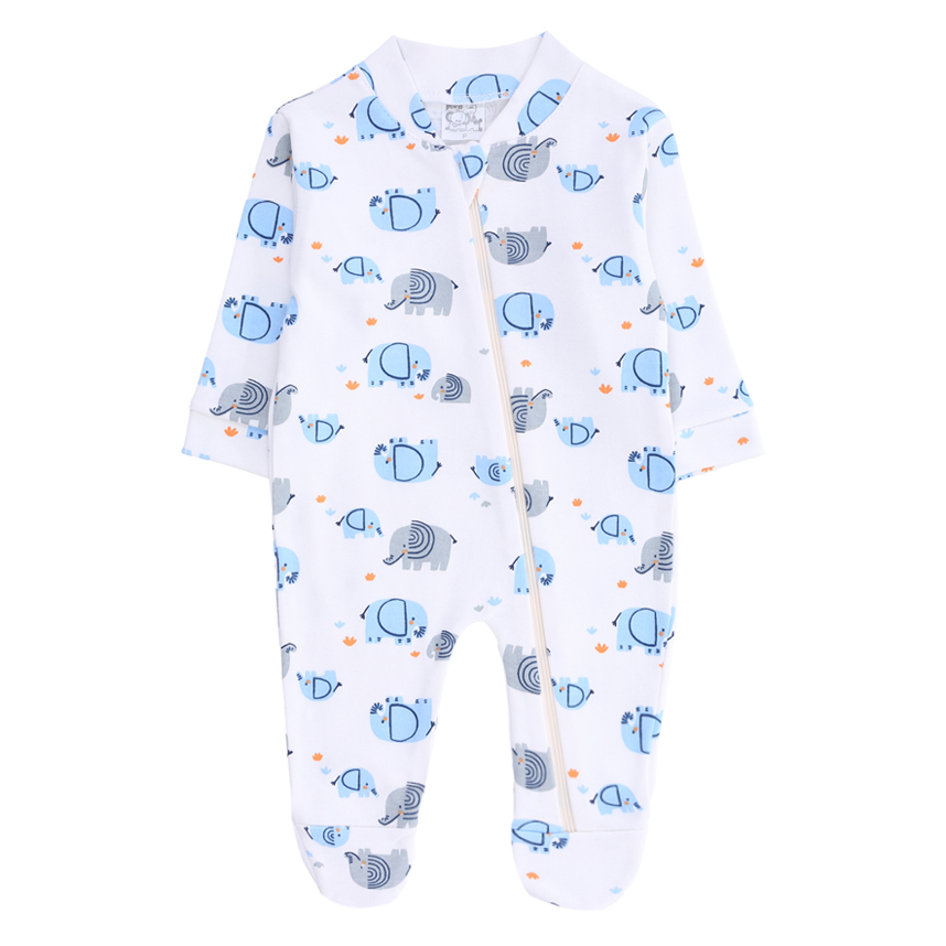 Macacão Longo Prematuro Mub Menino Suedine Estampado