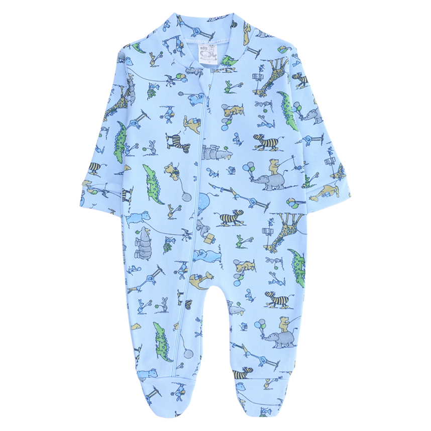 Macacão Longo Prematuro Mub Menino Suedine Estampado Macacão Longo Prematuro Mub Menino Suedine Estampado