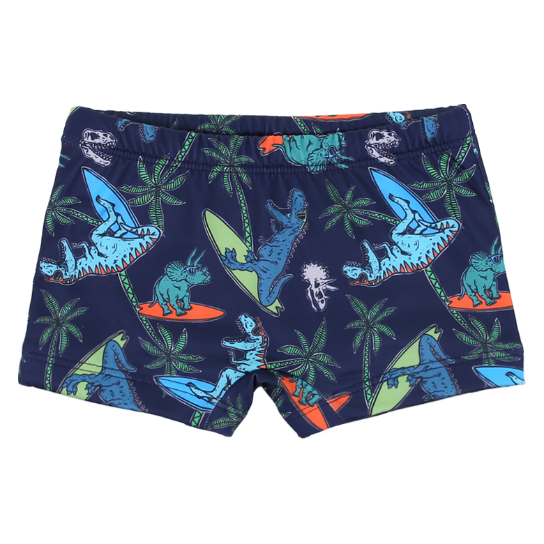 Sunga Infantil Everly Boxer Estampa Dinossauro UV 50+