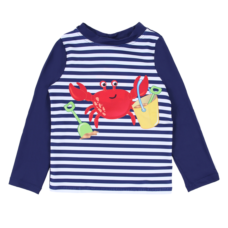 Conjunto Infantil Everly Praia Estampa Caranguejo UV 50+