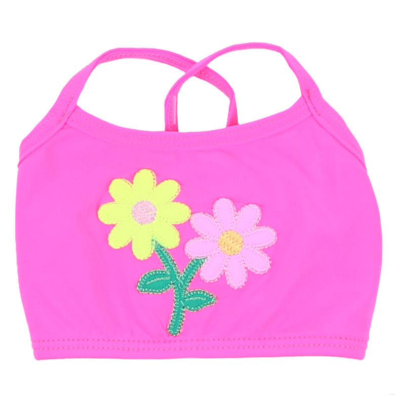 Biquíni Infantil Everly Estampa Flores Neon UV 50+