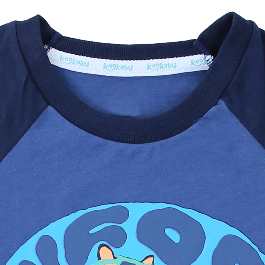 Camiseta Infantil Kookabu Em Meia Malha Estampa Tigre Surf