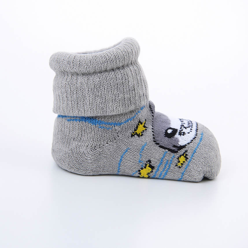 Kit Meia Bebê Winston Atoalhada Estampada Menino - 2 Pares Kit Meia Bebê Winston Atoalhada Estampada Menino - 2 Pares