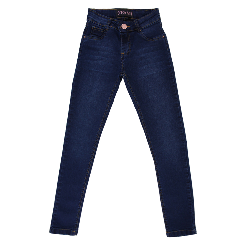 Calça Jeans Juvenil Pami Skinny Detalhe Used E Bigode