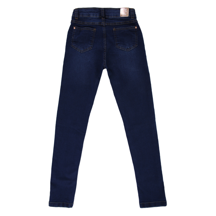 Calça Jeans Juvenil Pami Skinny Detalhe Used E Bigode