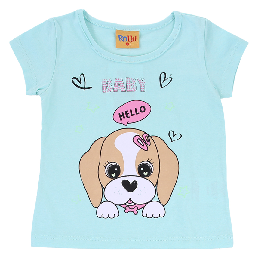 Pijama Curto Infantil Rollu Estampa Cachorrinho Beagle