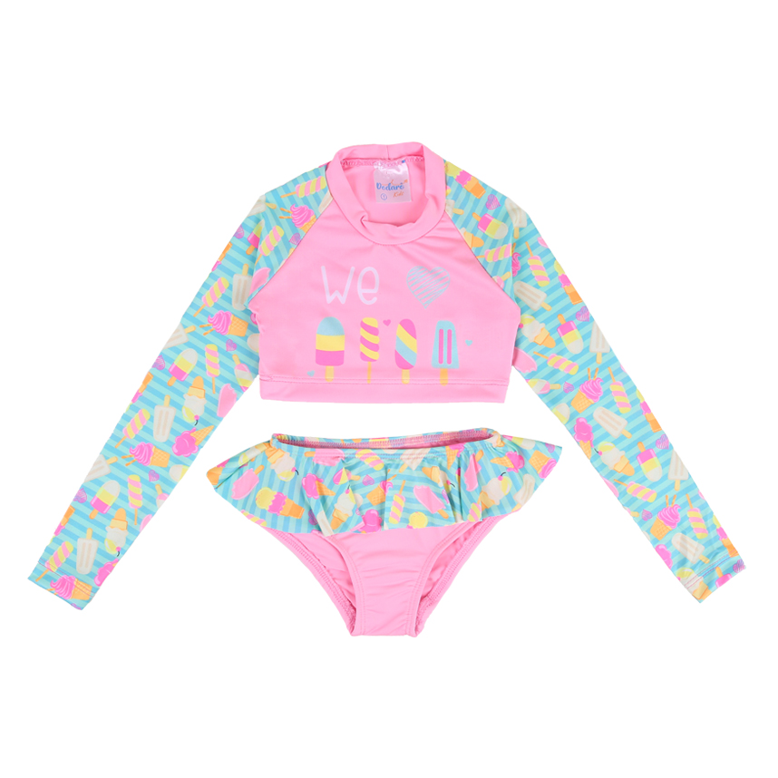 Conjunto Infantil Dodarô Praia Estampa Sorvete