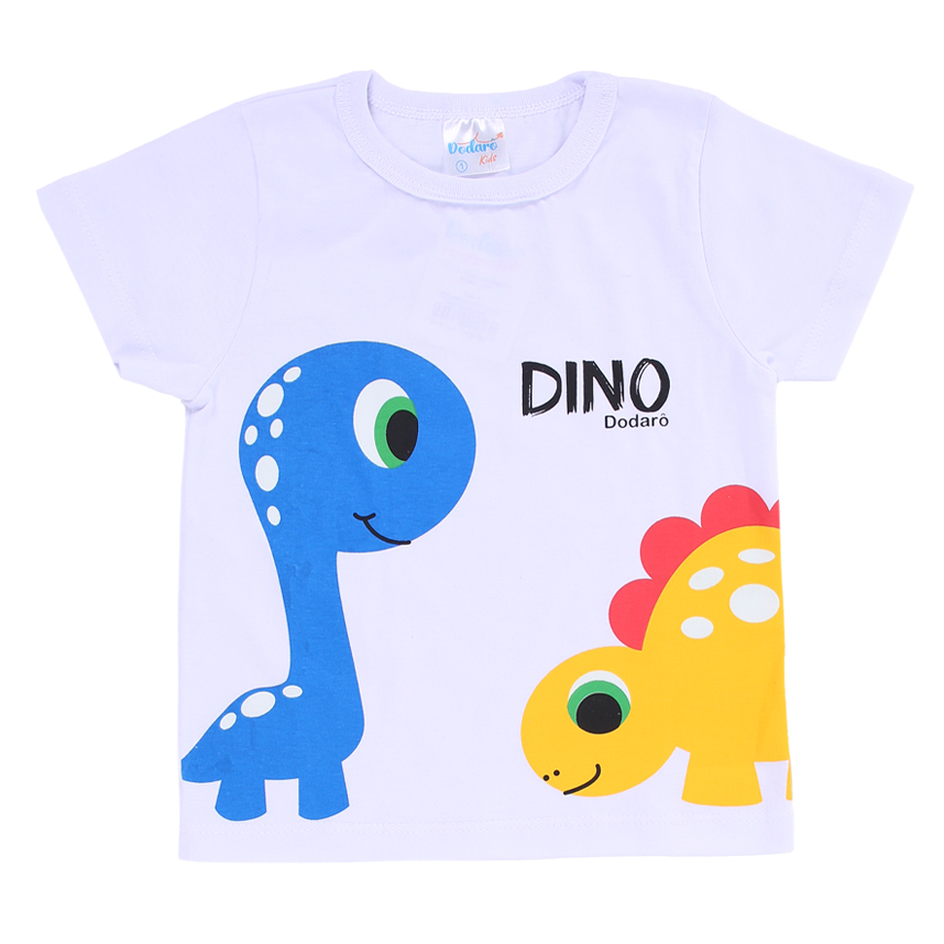 Pijama Curto Infantil Dodarô Estampa Brilha No Escuro Dino