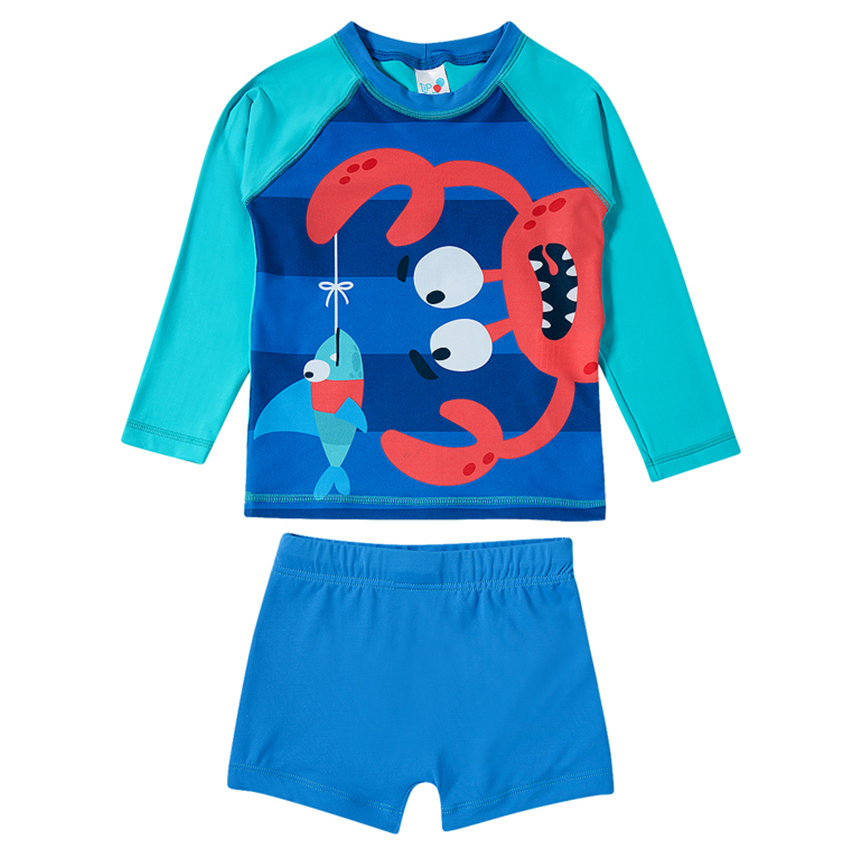 Conjunto Praia Infantil Tip Top Manga Longa Estampado