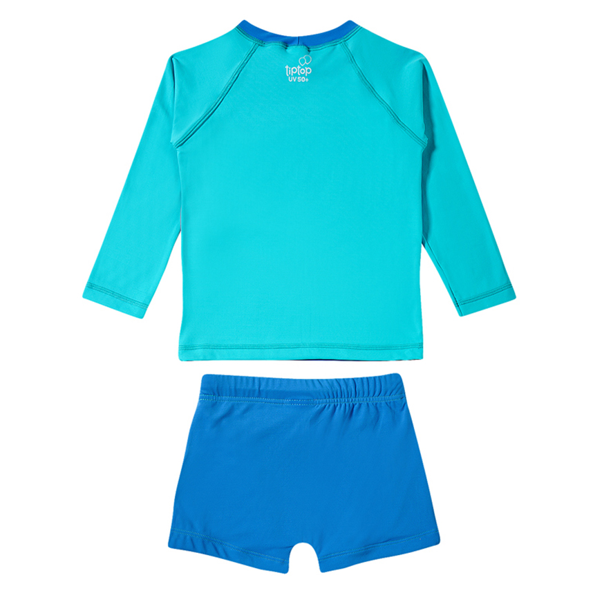 Conjunto Praia Infantil Tip Top Manga Longa Estampado