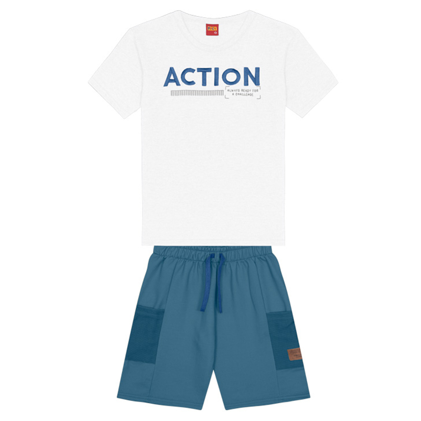 Conjunto Infantil Kyly Estampa Action