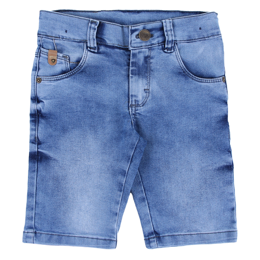 Bermuda Jeans Infantil Articolare Lycra Com Cós Elástico