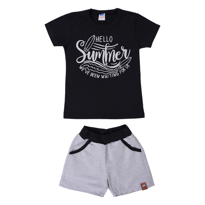 Conjunto Infantil Marlan Estampa Hello Summer