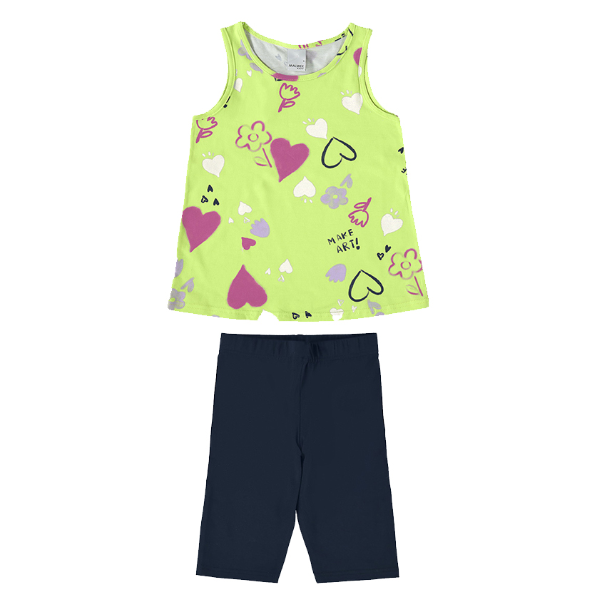 Conjunto Infantil Malwee Regata Meia Malha Estampada