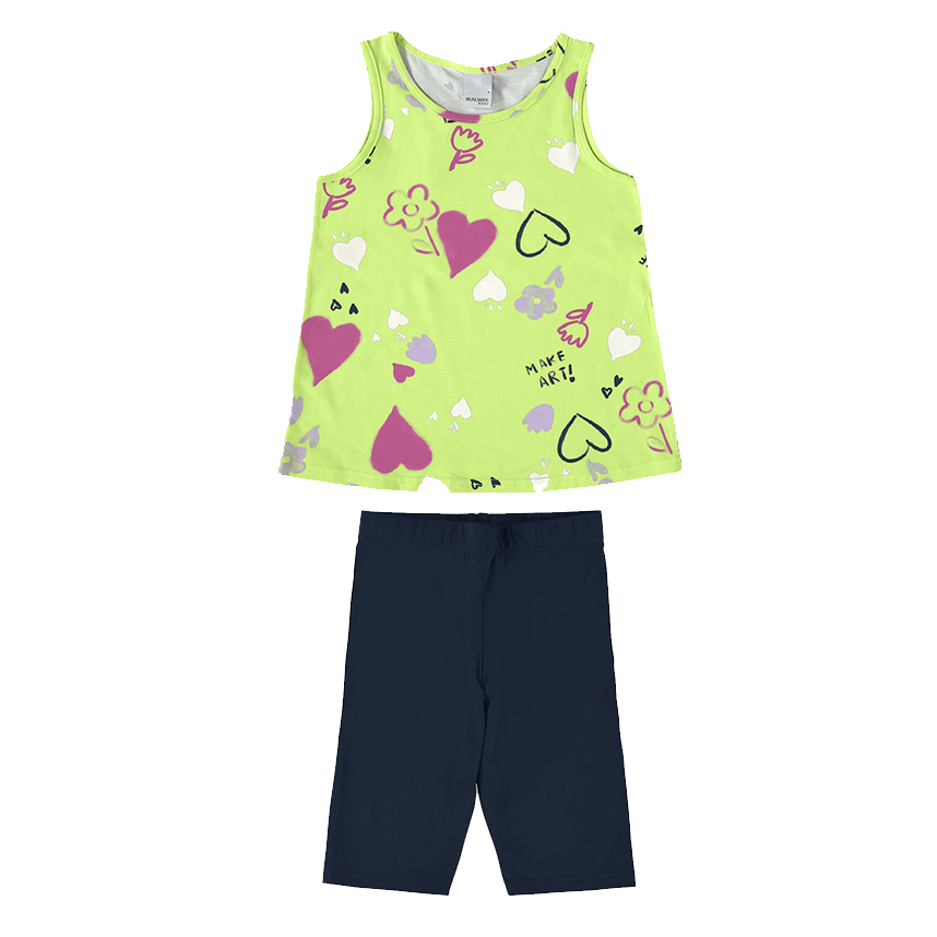 Conjunto Juvenil Malwee Regata Meia Malha Estampada