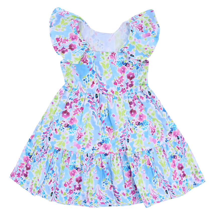 Vestido Infantil Carinhoso Algodão Curto Marias Estampado