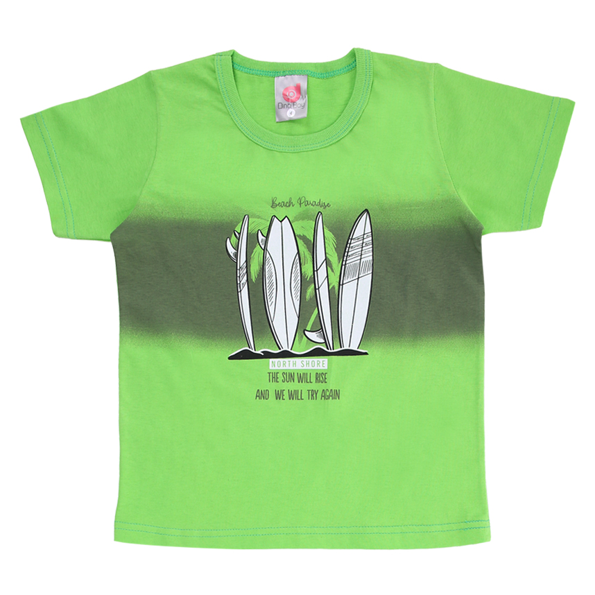 Conjunto Infantil Dino Boy Camiseta Estampa Prancha