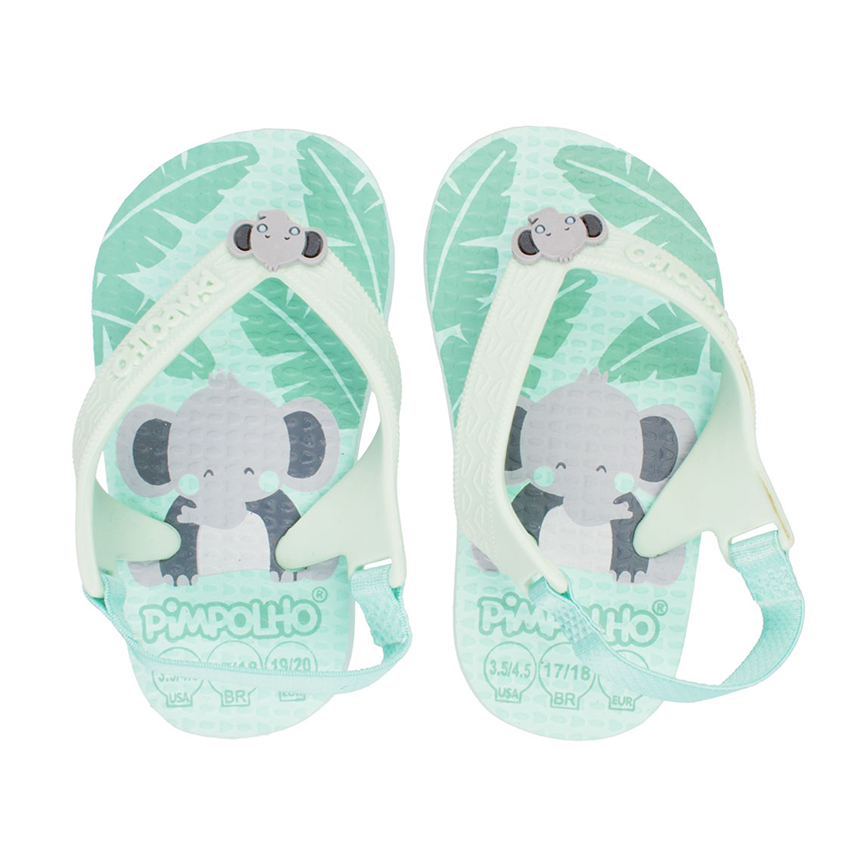 Chinelo Infantil Pimpolho Com Elástico Elefante