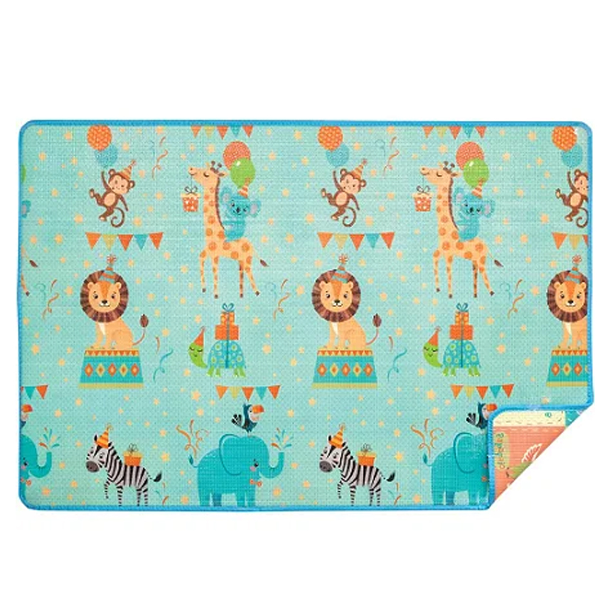 Tapete De Atividades Buba Dobrável Dupla Face Animal Party Tapete De Atividades Buba Dobrável Dupla Face Animal Party