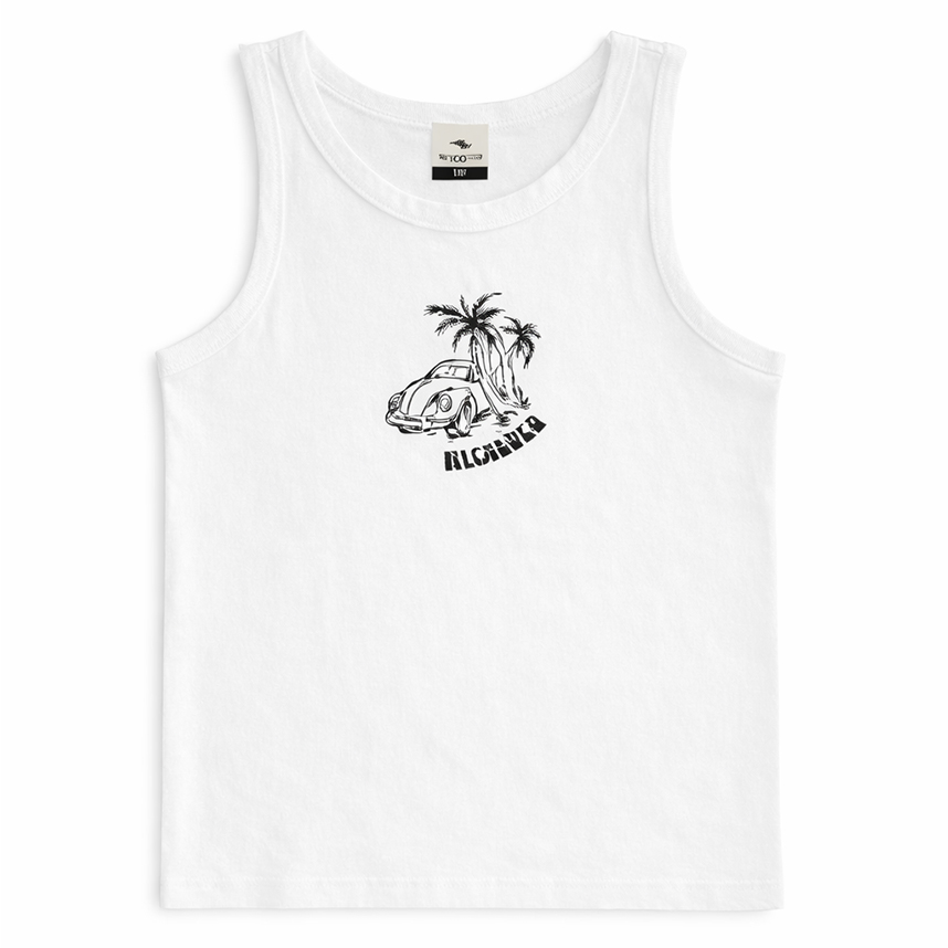 Camiseta Regata Juvenil Nicoboco Estampa Fusca