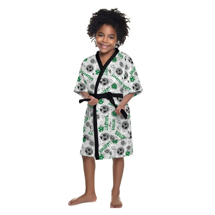 Roupão Infantil Lepper Quimono Felpudo Futebol PP