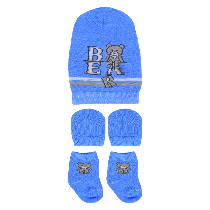 Kit Enxoval Centopé Menina Touca Luva E Meia - 3 Peças